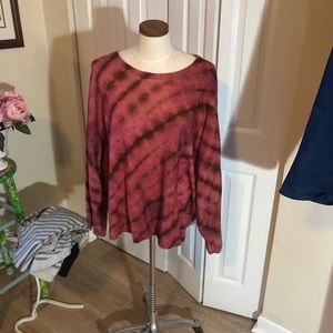 Anthropologie Kenna Tie Dye 100% cashmere Sweater